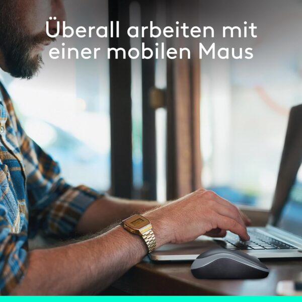 Logitech M185 Kabellose Maus, 2,4 GHz mit USB-Nano-Empfänger, 12 Monate... - Image 3