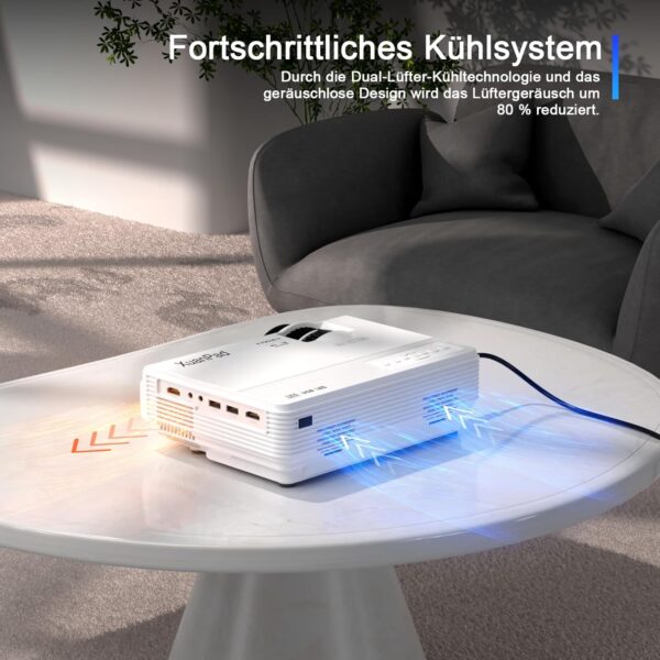 [Manual Focus] 2025 XuanPad Verbessertes WiFi Bluetooth Mini Beamer, Mini... - Image 6