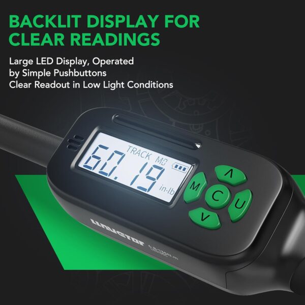 Digitaler Drehmomentschlüssel 3/8 Zoll, (6,8-135Nm)± 2% 6.8-135Nm - Image 6