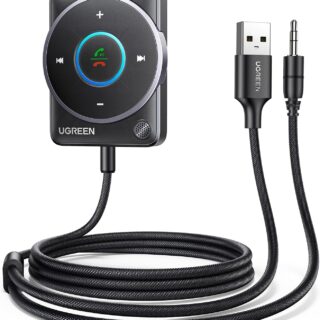 UGREEN Aux Bluetooth 5.4 Adapter Auto 3.5mm Klinke Schwarz