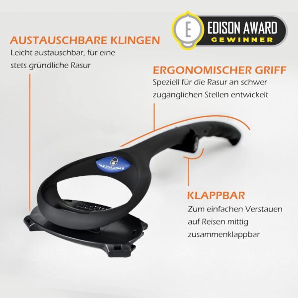 baKblade 2.0 Plus Rückenrasierer Herren - Ergonomischer Rückenhaarentferner... - Image 3