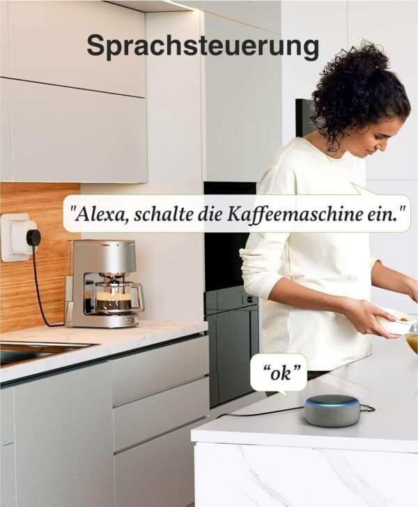 GHome Smart Wlan Steckdose 16A, WiFi 4er Pack, Home Plug... - Image 3
