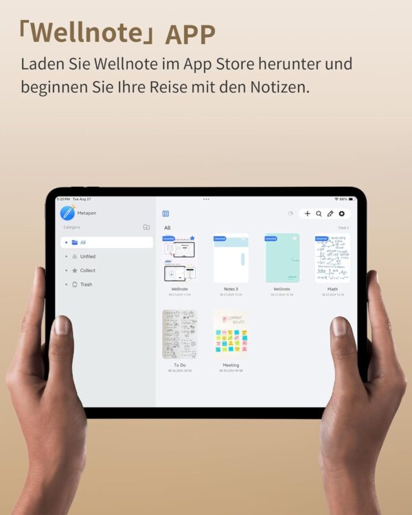 Metapen A8 Stift für Apple iPad, 2X Schnellladung, Weiß - Image 8