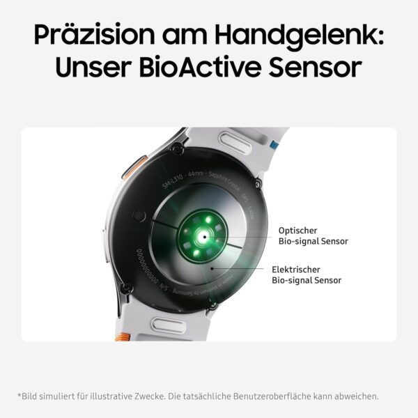 Samsung Galaxy Watch7 Smartwatch, Fitness-Uhr, 40mm Gehäuse, Cream - Image 6