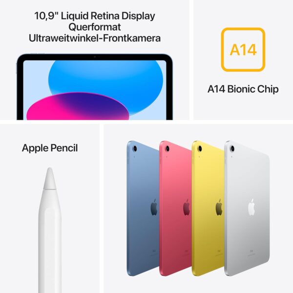 Apple 10,9" iPad (Wi-Fi, 64 GB) - Blau (10. Generation) 64 GB, - Image 3