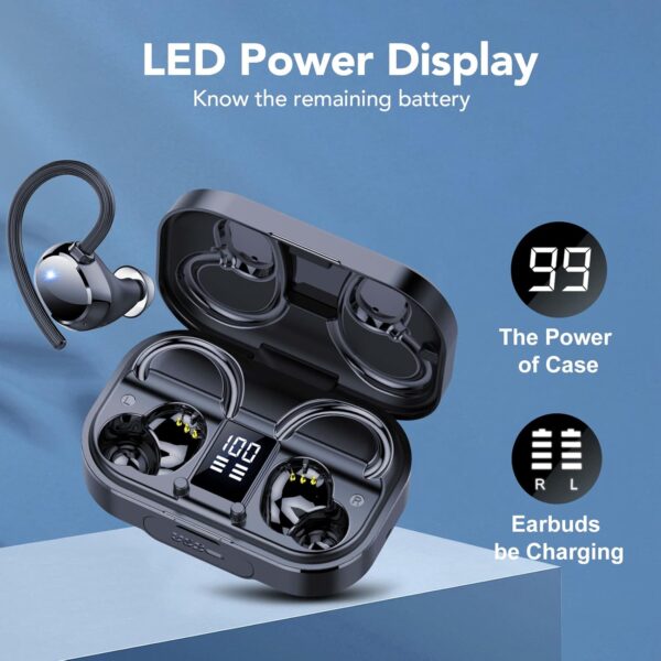 Bluetooth Kopfhörer Sport, Kabellos 5.3, In Ear black - Image 3