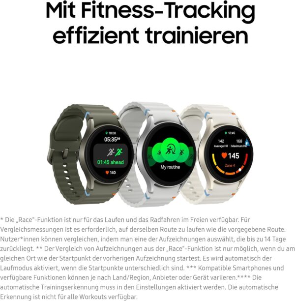 Samsung Galaxy Watch7 Smartwatch, Fitness-Uhr, 40mm Gehäuse, Cream - Image 7