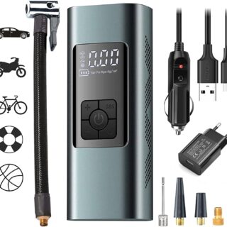 Tragbarer Luftkompressor Mini Reifenpumpe 12V 6000mAh Wiederaufladbarer...
