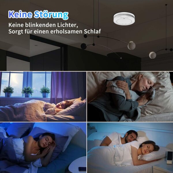 XINDUM Rauchmelder 10 Jahre Batterie, Mini Rauch Melder mit 1 Stück - Image 4