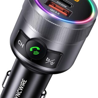 SYNCWIRE Bluetooth 5.3 FM-Transmitter für das Auto, 48W Max PD & QC 3.0...
