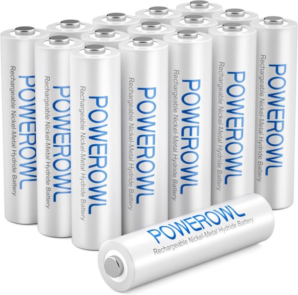 Akku AAA POWEROWL Micro NI-MH 16 Stück Batterien 16 Stück