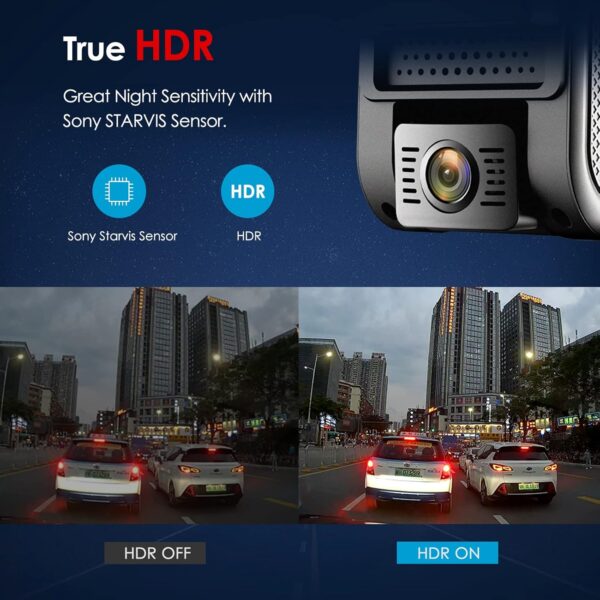 VIOFO A119 V3 Dashcam 2K 60fps mit GPS, 24 Std. Puffer Parkmodus Autokamera,... - Image 3