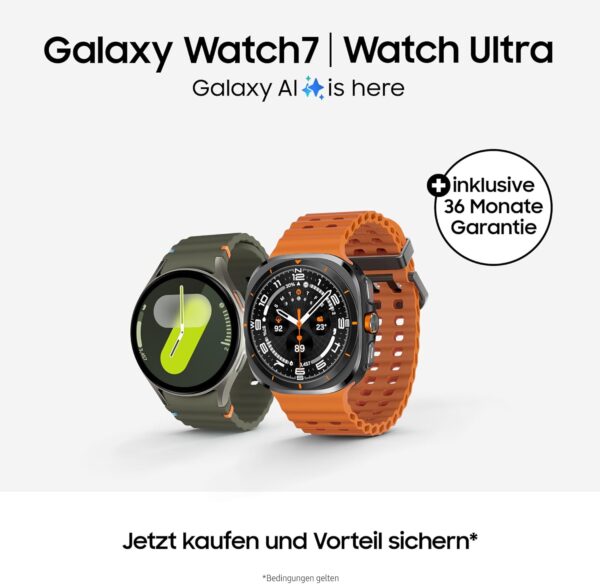 Samsung Galaxy Watch7 Smartwatch, Fitness-Uhr, 40mm Gehäuse, Cream - Image 2