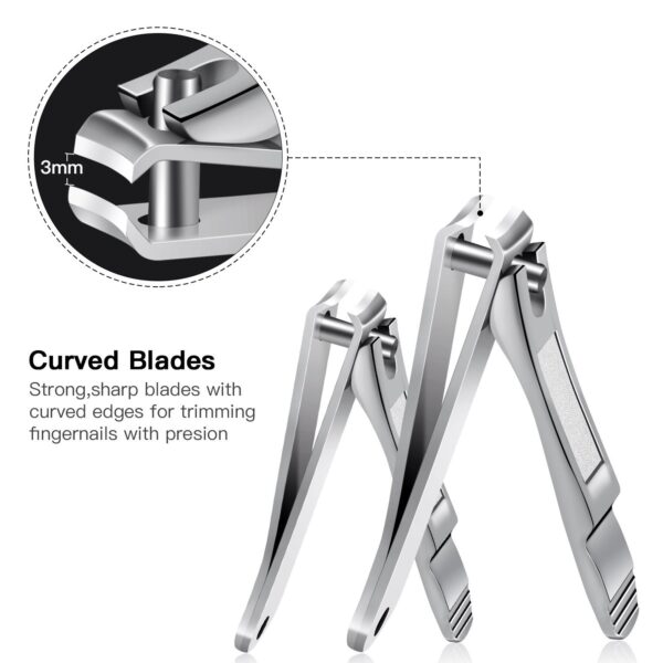 Nagelknipser Groß Für Fingernägel Und Fußnägel - Nail Clipper 2 Stücke... - Image 3