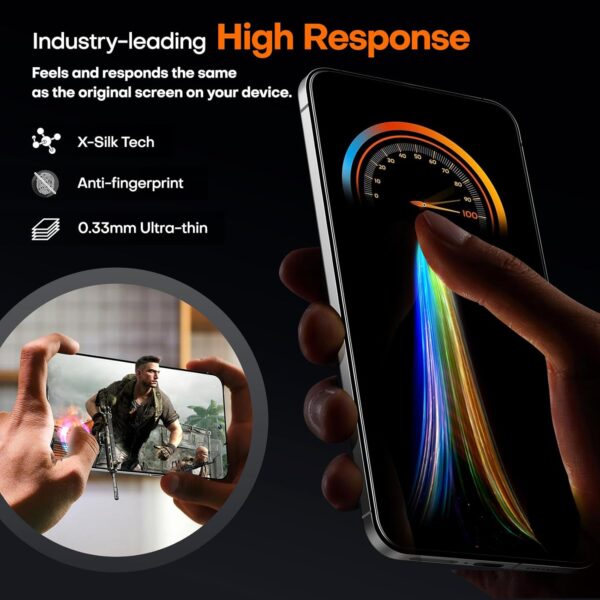 LϟK für Samsung Galaxy S24 Panzer Glass, 2 S24(6.2 Zoll), Transparent - Image 5