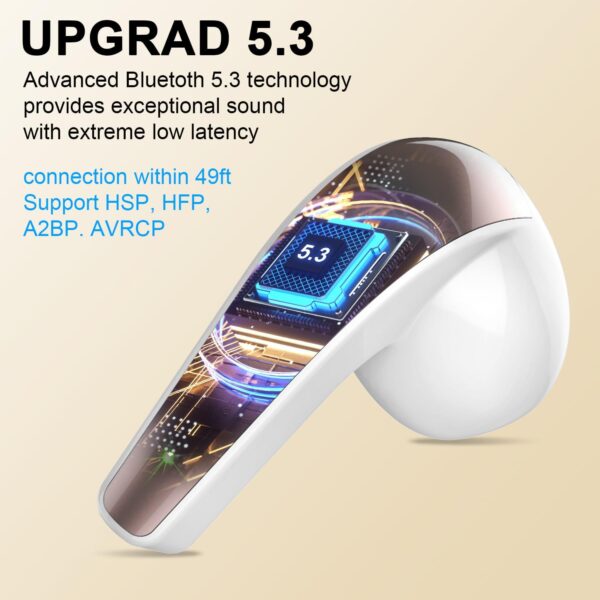 BESNOOW Bluetooth Kopfhörer, Kopfhörer Kabellos 5.3 In Ear... - Image 3