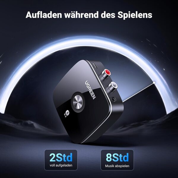 UGREEN Bluetooth 5.3 Adapter Stereoanlage mit 3.5mm RCA Buchse Aux... - Image 3