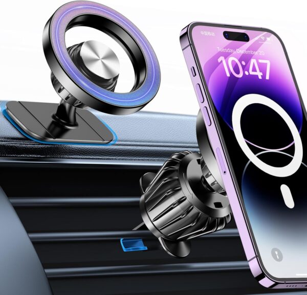 Handyhalterung Auto für Magsafe Autohalterung【20 Starke Magnet】Handy Schwarz
