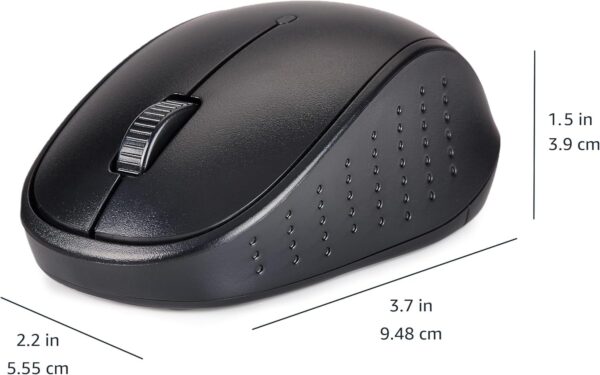 Amazon Basics – Tastatur-Maus-Set, volle Größe, kabellos, USB-Empfänger mit... - Image 4