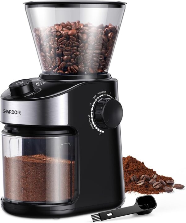 Kaffeemühle, Kaffeemühle Elektrisch mit 25 Mahleinstellungen, Coffee Grinder...