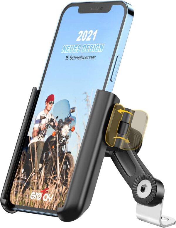 Motorrad Handyhalterung【1S Schnelle Demontage】 Universal Handy Halterungen...