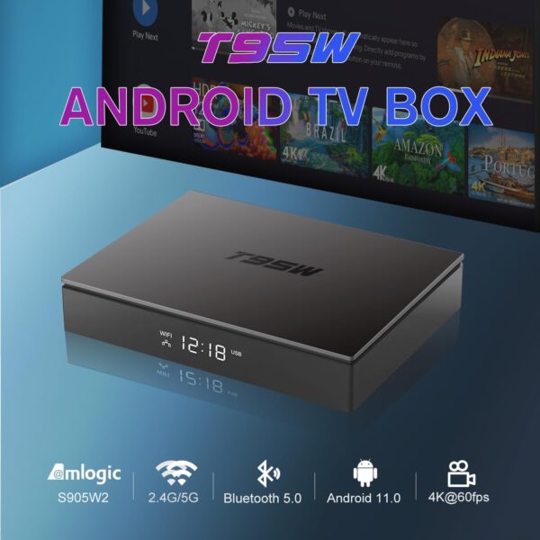Android TV Box 4GB RAM 64GB ROM S905W2 Quad-Core ARM Cortex-A35, Android... - Image 2