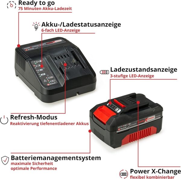 Original Einhell Starter Kit 4,0 Ah Akku und Ladegerät Power X-Change... - Image 3