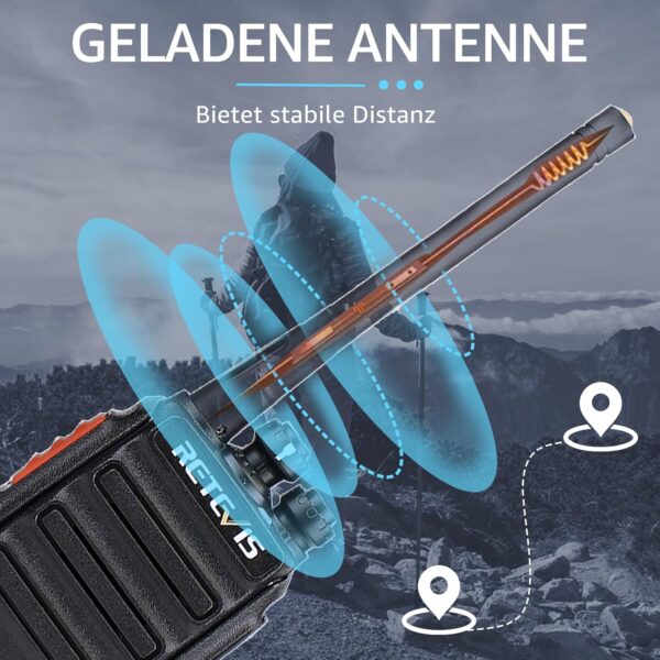 Retevis RT24 Walkie Talkie PMR446 Lizenzfreies, Professionelles Funkgerät... - Image 4