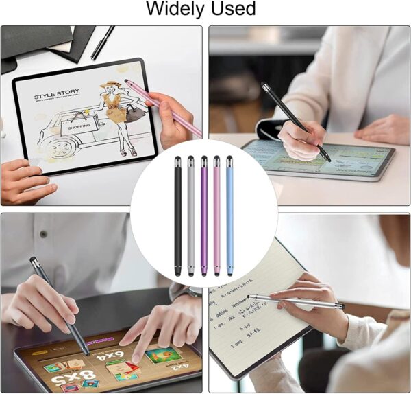 3er Pack Tablet Stift für Alle Tablets, 2 in 1 Touchscreen Stift, Gummi... - Image 4