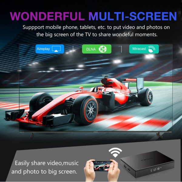 Android TV Box 4GB RAM 64GB ROM S905W2 Quad-Core ARM Cortex-A35, Android... - Image 5