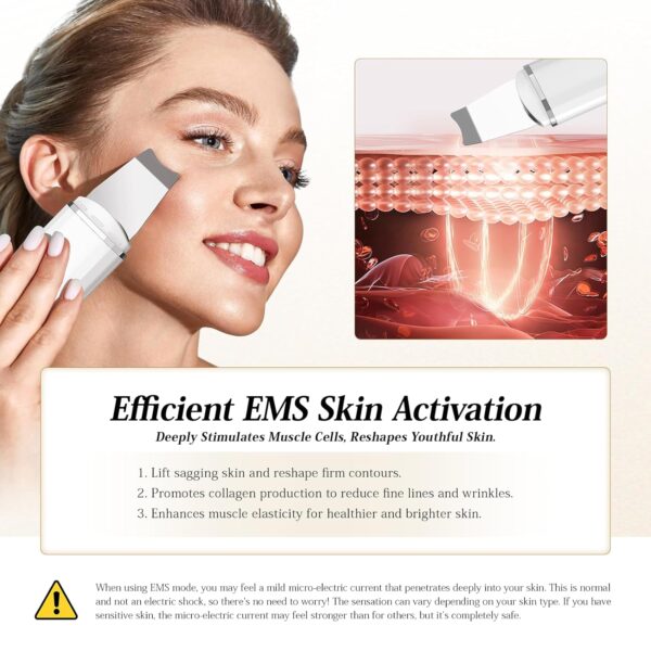 Ultraschallpeelinggerät ANLAN Skin Scrubber,Ultraschall-Peeling Weiß - Image 5