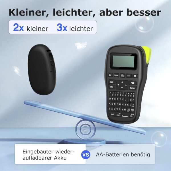 SUPVAN Katasymbol Etikettendrucker, Mini Bluetooth E10 Schwarz - Image 2