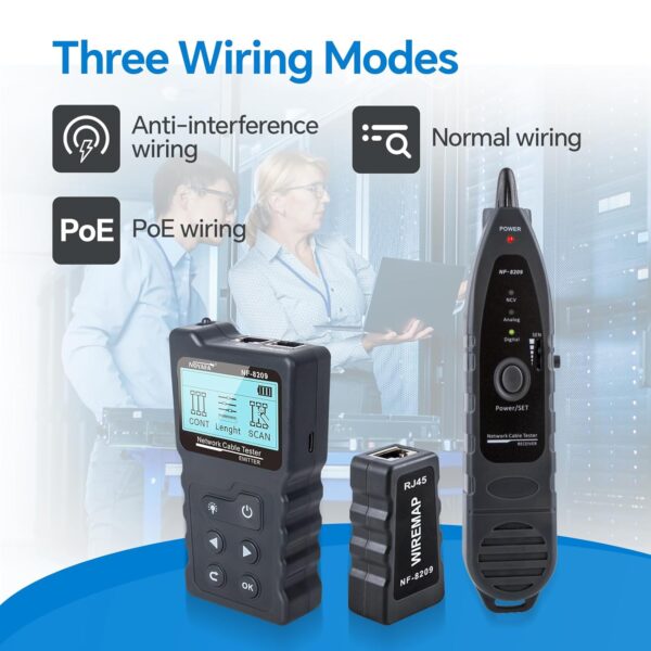 NOYAFA NF-8209 Erweiterte Kabel Tester mit PoE Multifunktions Draht Tracker... - Image 4