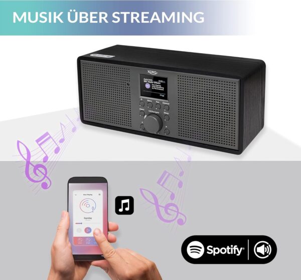 XORO DAB 700 IR - Stereo Internet Radio, DAB+/UKW, WLAN, Spotify Connect,... - Image 4