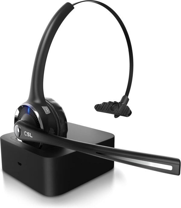 CSL - Bluetooth 5.0 Headset mit Ladestation - PC flexiblem...
