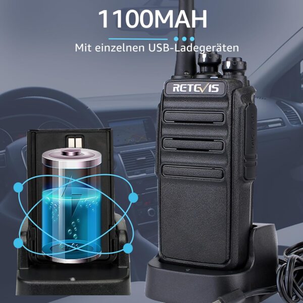 Retevis RT24 Walkie Talkie PMR446 Lizenzfreies, Professionelles Funkgerät... - Image 5