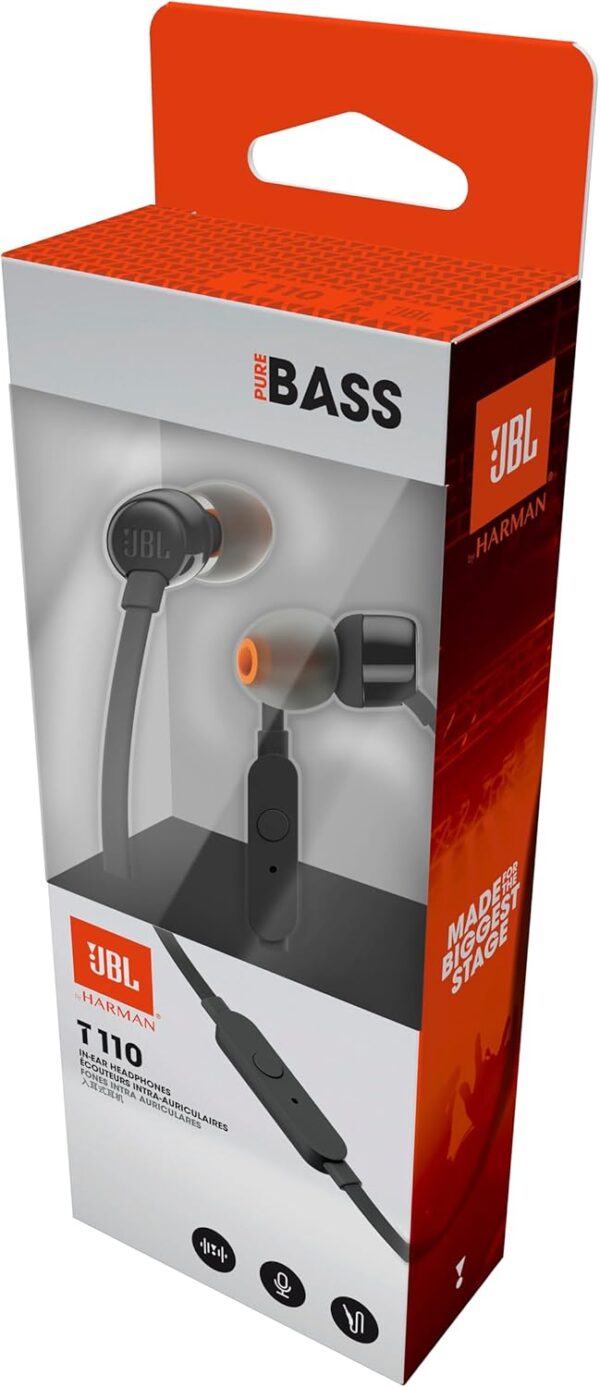 JBL Tune 110 – In-Ear Kopfhörer mit verwicklungsfreiem Flachbandkabel Schwarz - Image 7