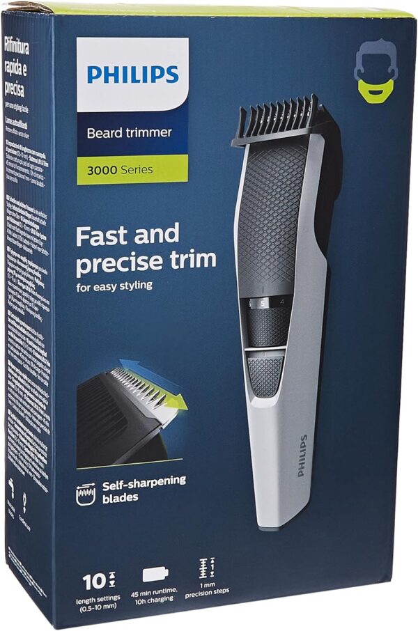 Philips Barttrimmer Serie 3000 mit Lift & Trim-Technologie (Modell BT3206/14)