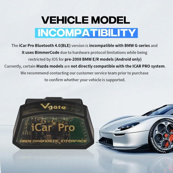 Vgate iCar Pro Bluetooth 4.0 (BLE) OBD2 OBDII Fehlercode Leser Auto Check... - Image 7