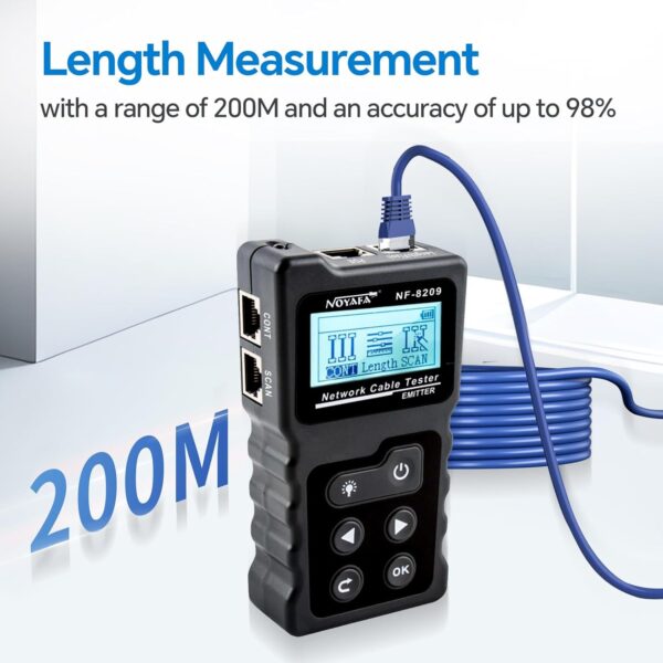 NOYAFA NF-8209 Erweiterte Kabel Tester mit PoE Multifunktions Draht Tracker... - Image 5