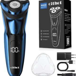 CITHOT Rasierer Herren Elektrisch, Elektrischer Nass- und Blau