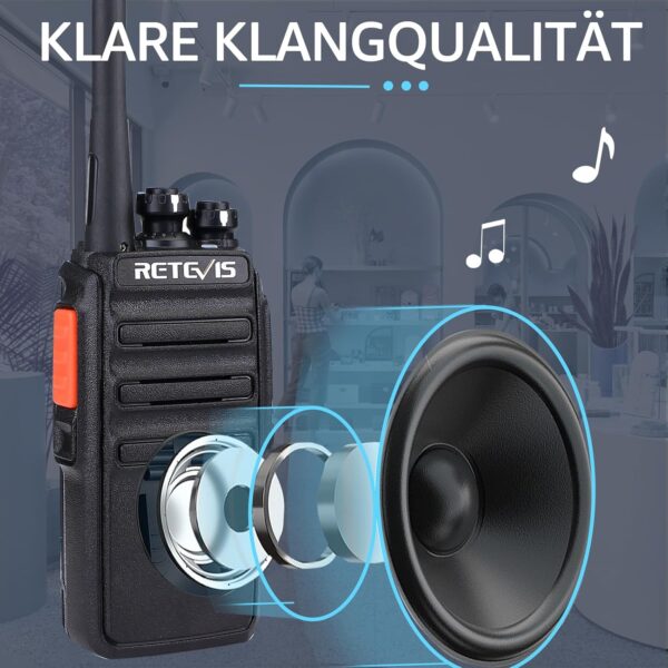 Retevis RT24 Walkie Talkie PMR446 Lizenzfreies, Professionelles Funkgerät... - Image 2