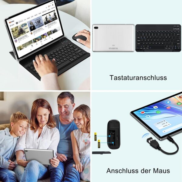 Android 14 Tablet 10 Zoll Ultraschnelles PC | 20GB RAM+128GB ROM (1TB Silber - Image 7