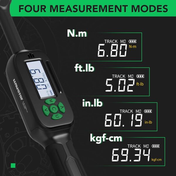 Digitaler Drehmomentschlüssel 3/8 Zoll, (6,8-135Nm)± 2% 6.8-135Nm - Image 4