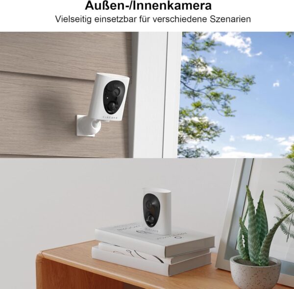 virtavo 2K Überwachungskamera Aussen Akku Kamera Überwachung WLAN... - Image 7