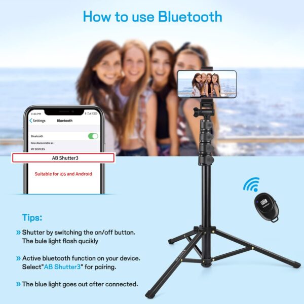 Victiv Handy Stativ Ständer, 172cm Smartphone Stative, Tripod für - Image 2