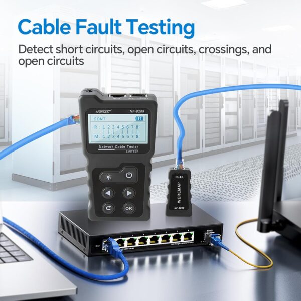 NOYAFA NF-8209 Erweiterte Kabel Tester mit PoE Multifunktions Draht Tracker... - Image 6