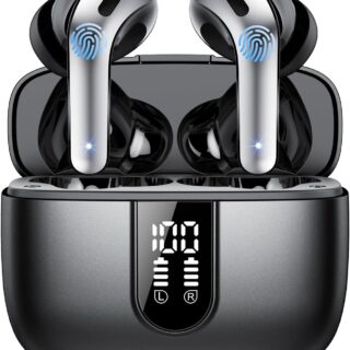 Bluetooth Kopfhörer, In Ear Kopfhörer Kabellos 5.3 mit 50H Schwarz