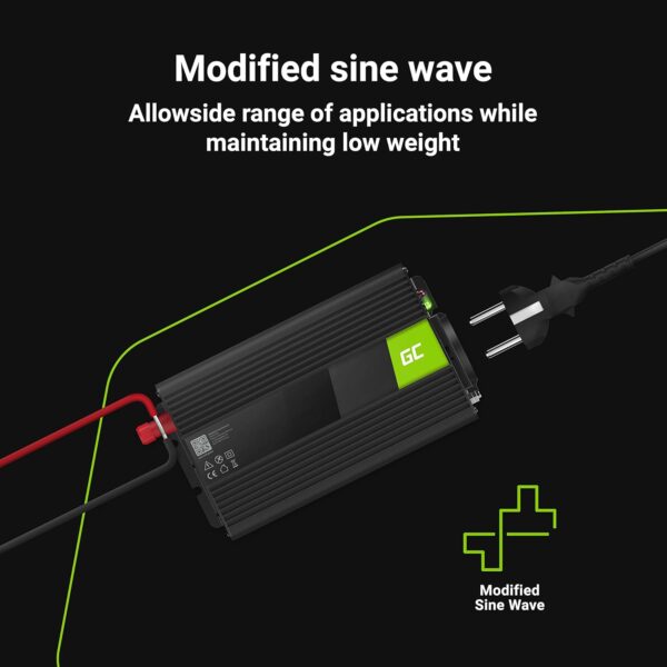 Green Cell® 300W/600W 12V auf 230V Sine Wave Volt kfz 12V, 300W - Image 2