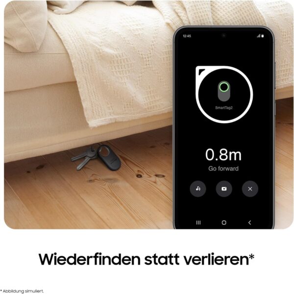 Samsung Galaxy SmartTag2 Bluetooth-Tracker, 1 Stück, Black - Image 6